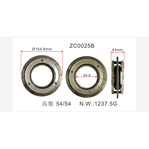 Europäische Autos Handbuch Getriebe Teile Synchronizer OEM A6137 für Eaton Veloc T6394